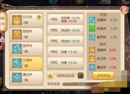深度解析梦幻诛仙手游云涌阵阵法奥秘