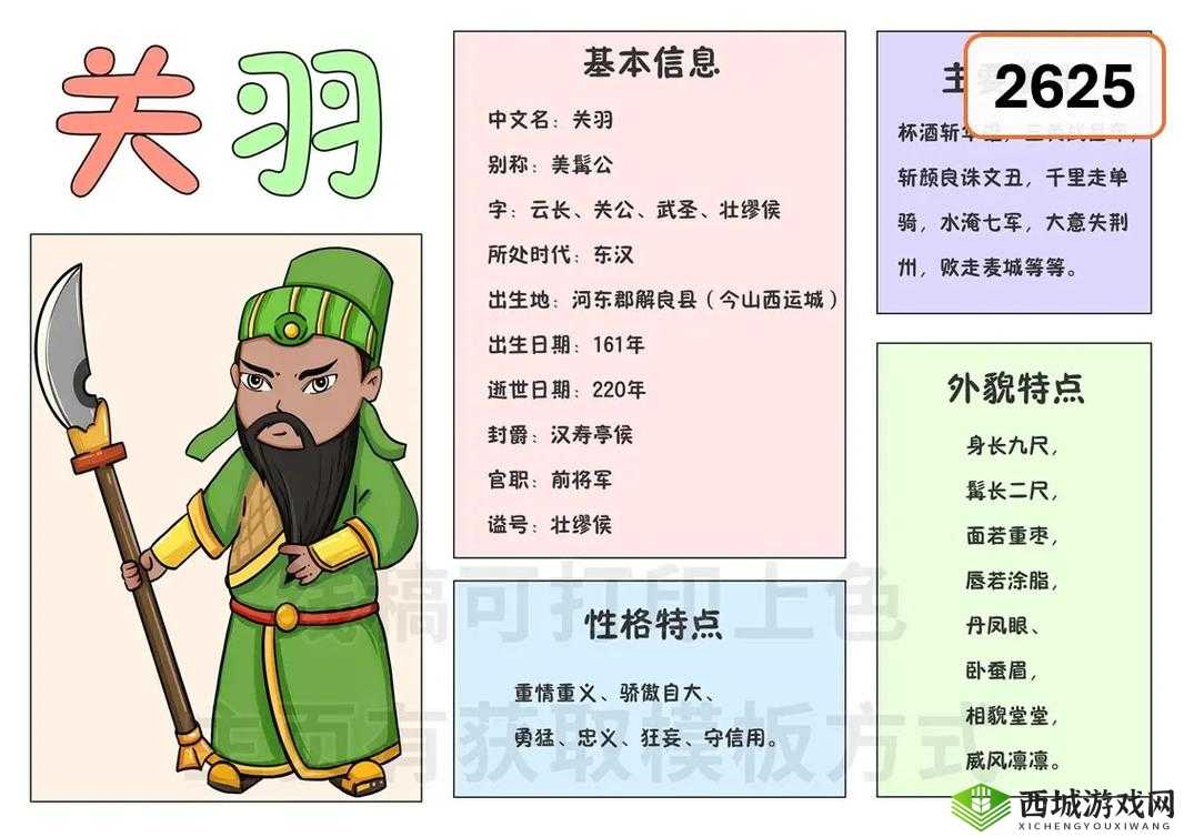 天天三国关羽怎么样?武将技能属性介绍